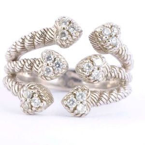 Judith Ripka Hearts  Band Ring💖